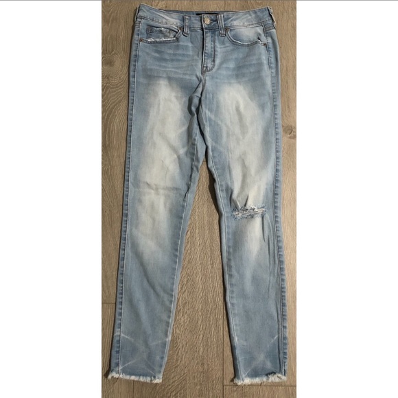 Aeropostale Denim - Aeropostle High Rise Ripped Denim Ankle Jeggings
